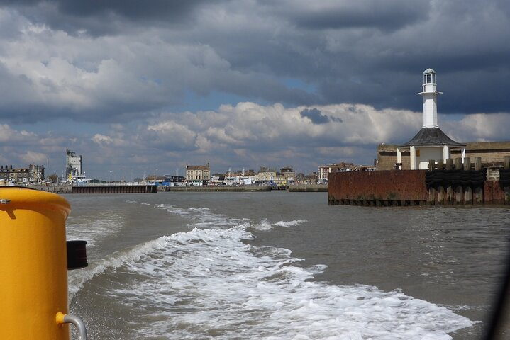 Leaving Lowestoft Harbour